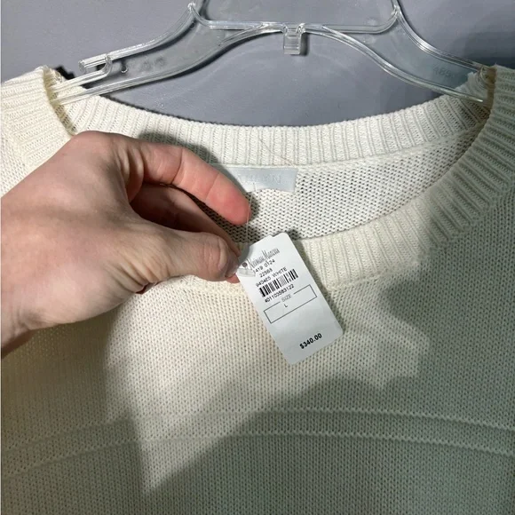 NWT SABLYN Eve Cotton Cashmere Blend Sweater Dress Size Large - Picture 4 of 7